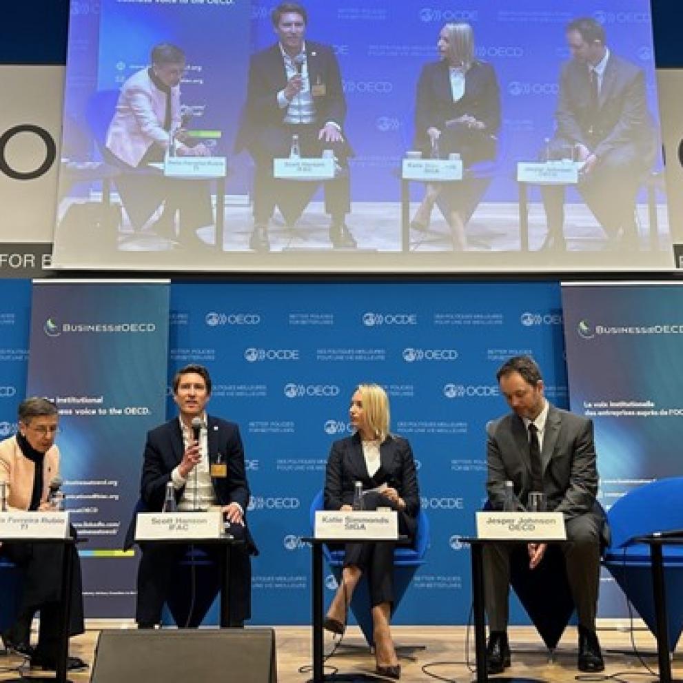 Scott Hanson, Director—Policy & Global Engagement, speaks on the panel Zero Corruption – Turning commitment into outcomes, at the OECD Global Anti-Corruption & Integrity Forum.