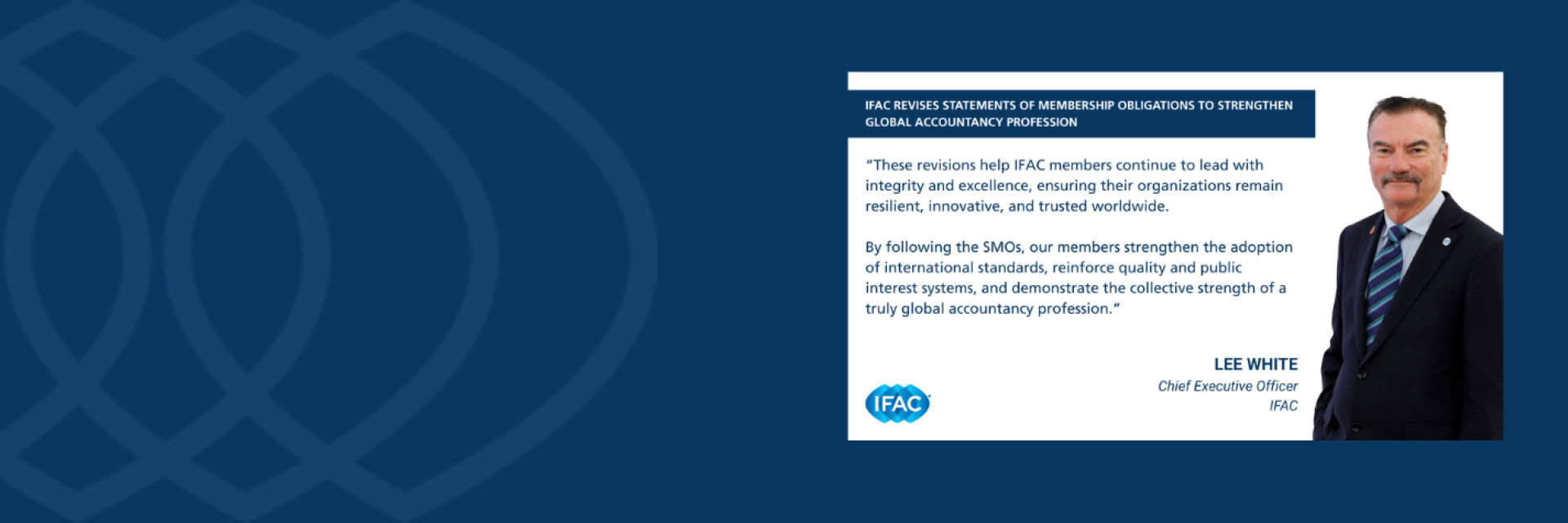 Quote from Lee White on the SMO revisions