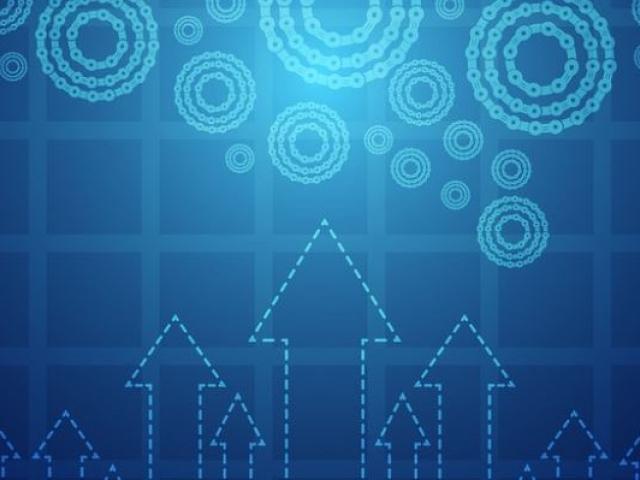 Upward symbols, gears