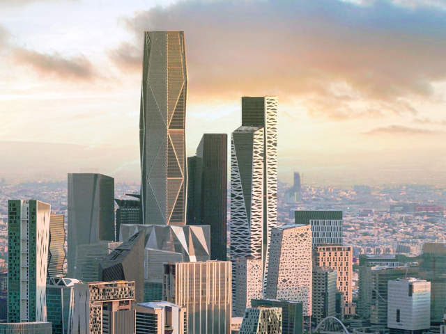 The skyline of Riyadh Saudi Arabia daytime