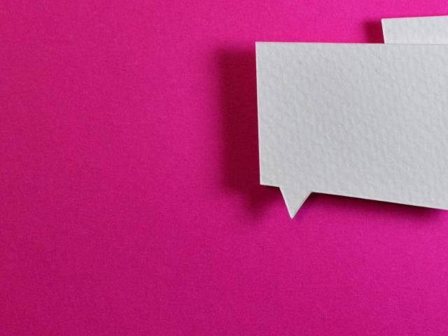 Speech bubbles overlapping 