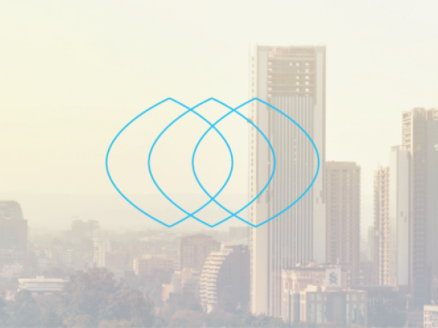 Nairobi skyline with Connect Branding in front