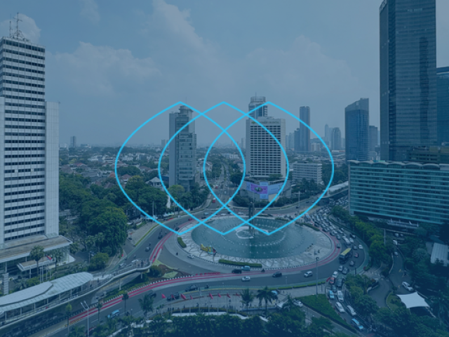 Jakarta skyline with IFAC Connect Branding