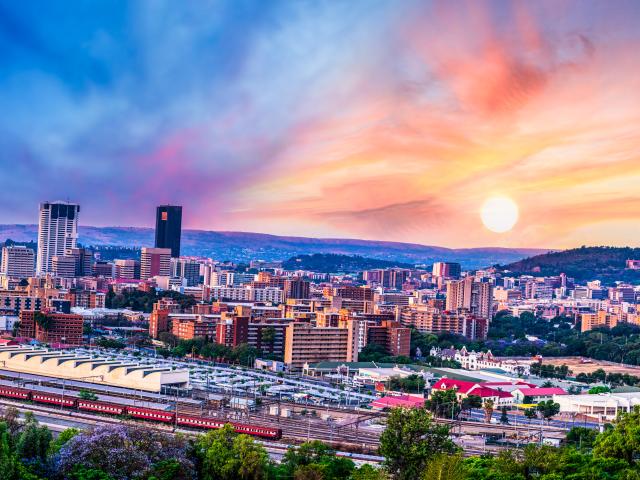 A sunset over Pretoria South Africa