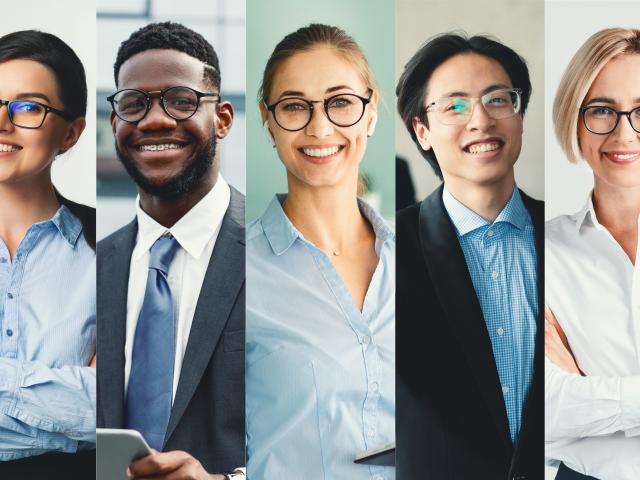 Headshots of a variety of professionals