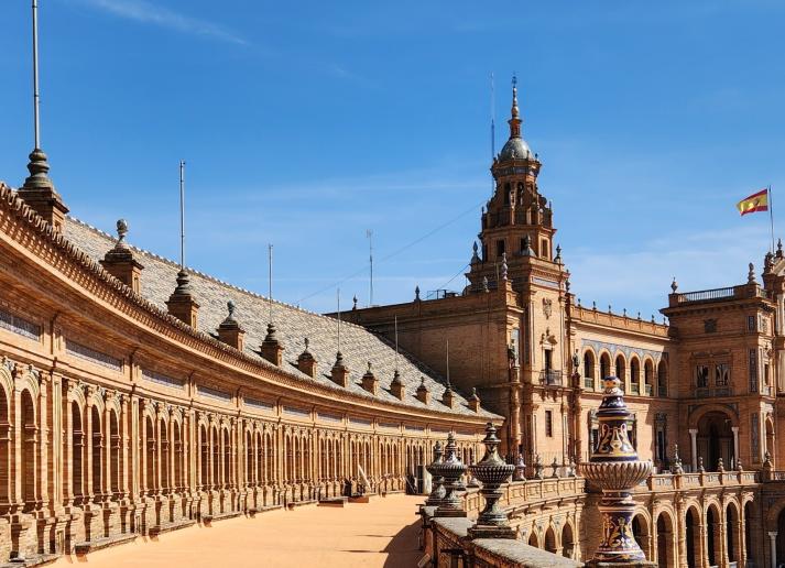 Plaza de Espana in Seville Spain