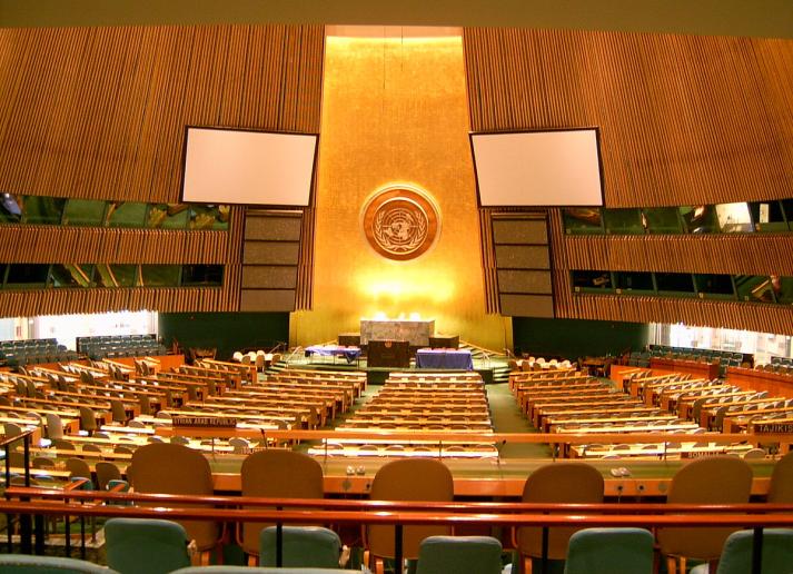 UN General Assembly room