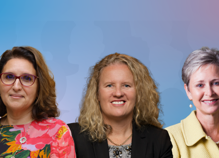 IWD 2024 Background with three IFAC Woman Presidents
