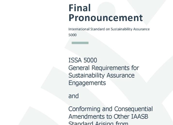 International Standard on Sustainability Assurance 5000 cover