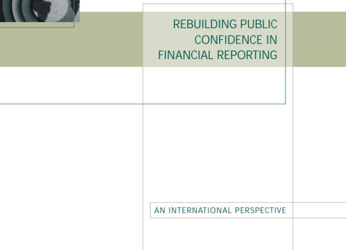 Cover image of Rebuilding Public Confidence report