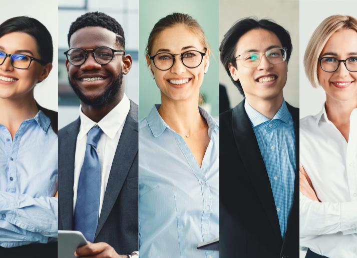 Headshots of a variety of professionals
