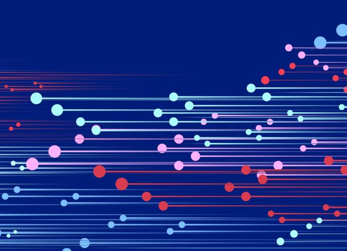 Simple geometric particles pattern background in motion stock illustration
