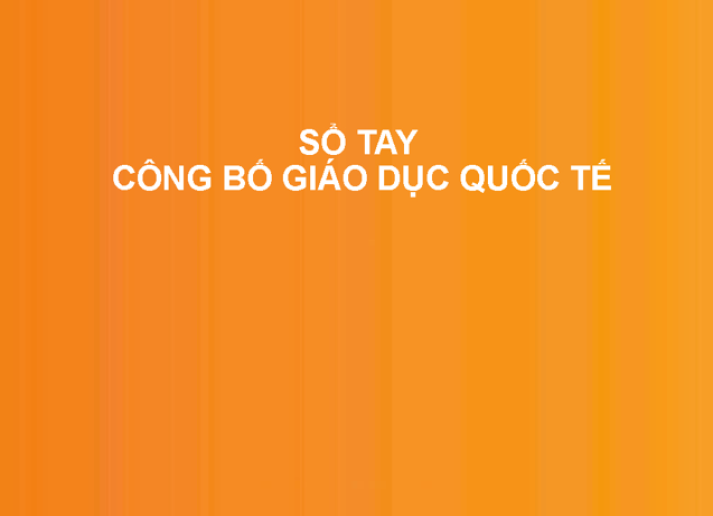 2019 SỔ TAY CÔNG BỐ GIÁO DỤC QUỐC TẾ