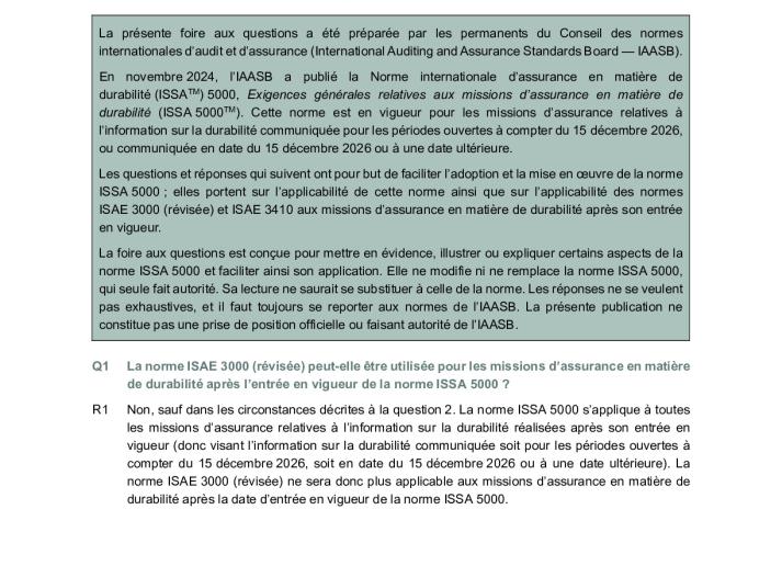 IAASB Staff ISSA 5000 FAQ (August 2025) – Applicability of ISSA 5000_FR_Locked.pdf