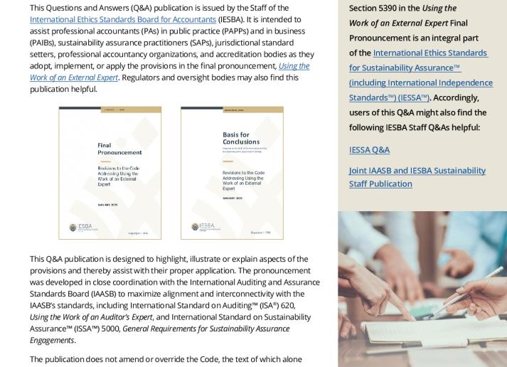IESBA Staff Q&A Using the Work of an External Expert.pdf