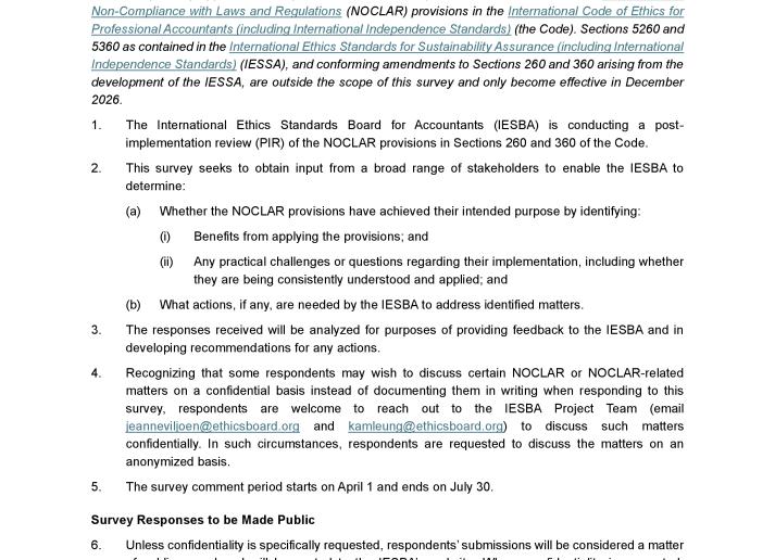 IFAC Response to IESBA NOCLAR PIR Survey 2026_0.pdf