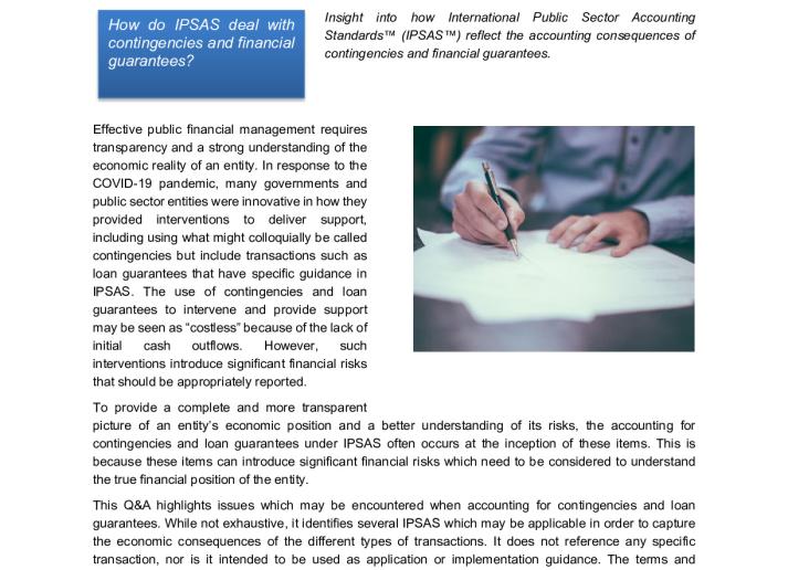IPSASB-Staff-Q&A-Contingencies-Guarantees.pdf