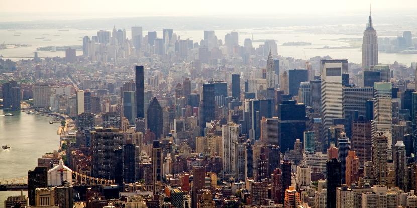 New York city buildings from mid-town