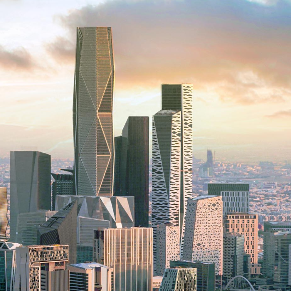 The skyline of Riyadh Saudi Arabia daytime