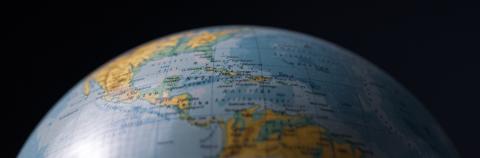 Narrow top of globe