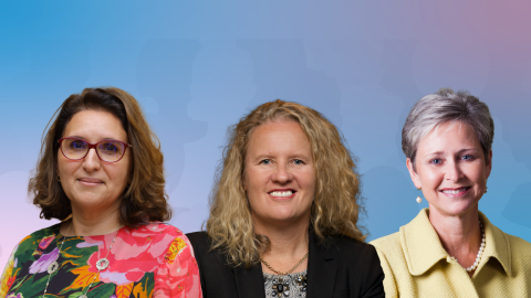 IWD 2024 Background with three IFAC Woman Presidents