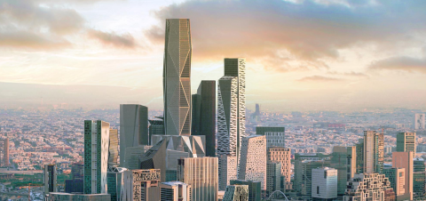 The skyline of Riyadh Saudi Arabia daytime