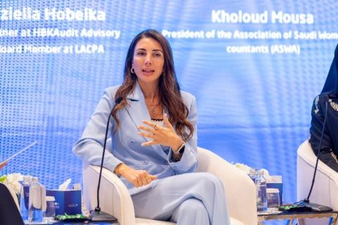 Dr. Graziella Hobeika speaking at panel at MENA Connect 2025