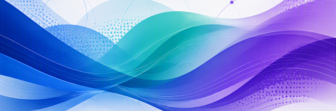 Abstract waves in blue, teal, purple