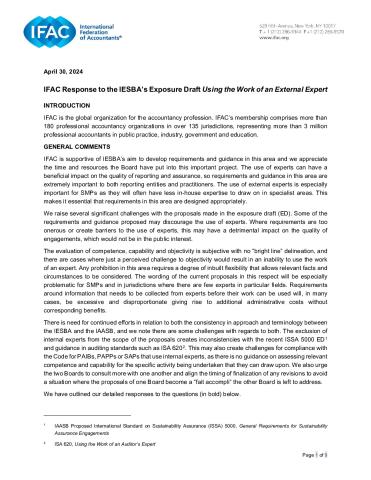 IFAC IESBA Using the Work of an External Expert Response - FINAL.pdf